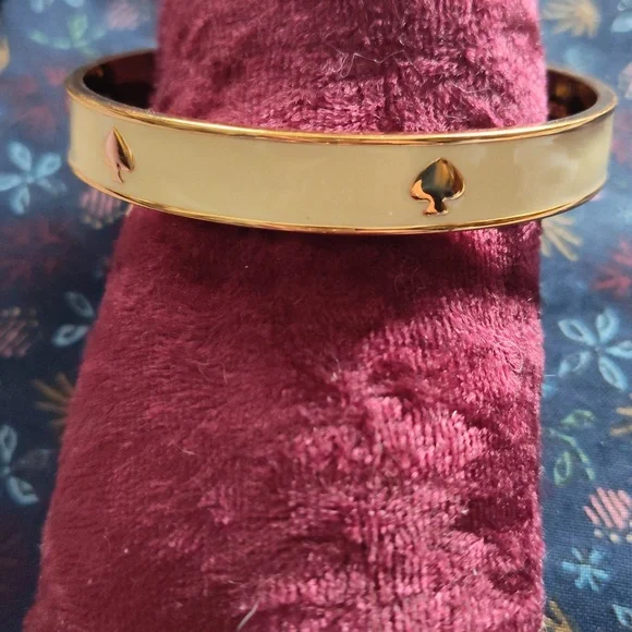 Kate Spade Gold and Cream Bracelet Size 7 - Picture 3 of 3